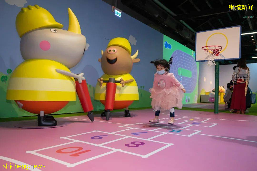 “小猪佩奇玩乐日互动特展”入驻滨海广场！学校假期多了个新去处