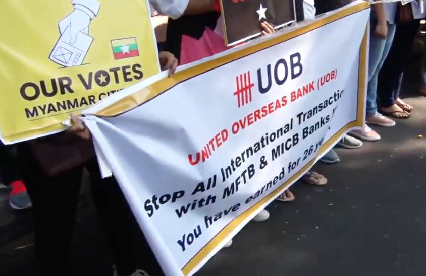 躺槍!緬甸示威者喊話新加坡,抵制虎牌、亞坤等新加坡品牌