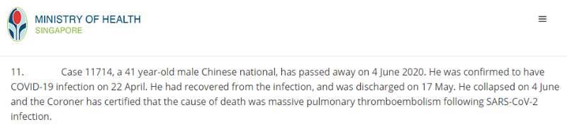新加坡41歲中國客工新冠病逝後，帶來的警示!