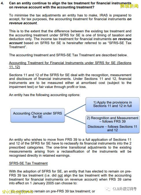 新加坡中小企業會計准則 SFRS for Small Entities (“SE”)!