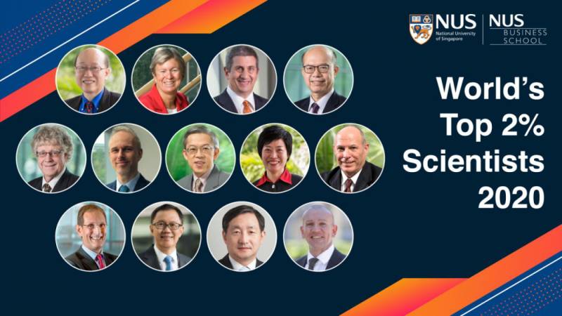 NUS商學院13位教授名列全球前2%頂尖學者