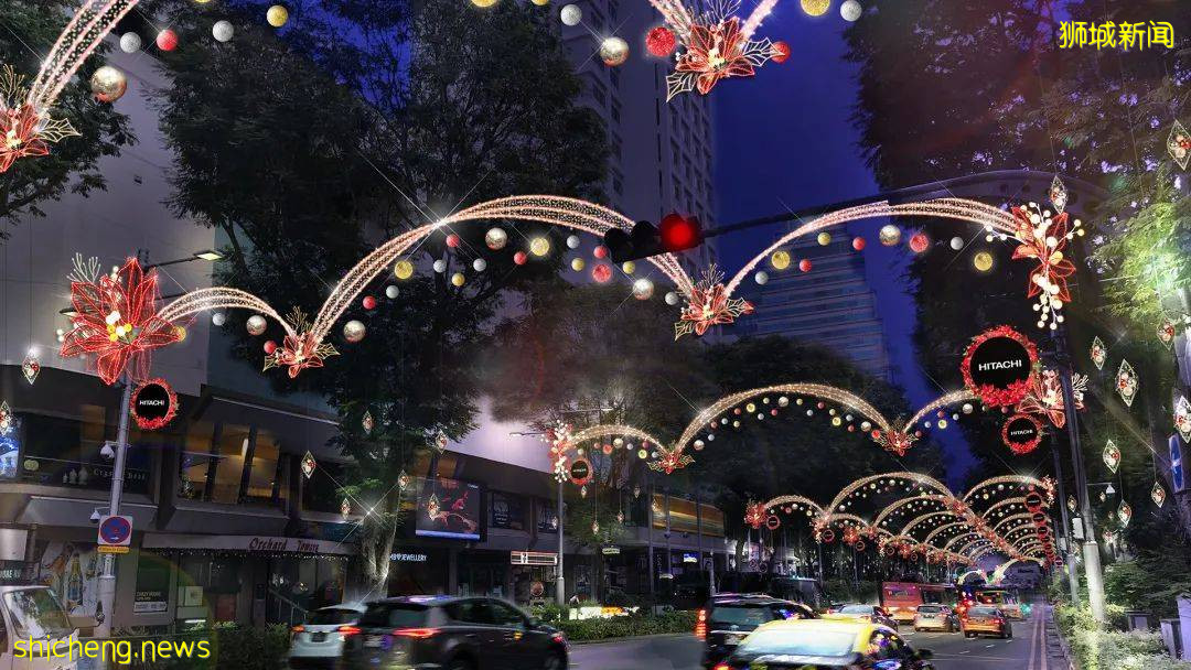 新加坡乌节路圣诞季亮灯将于11月13日举行，“花开圣诞”缤纷绽放