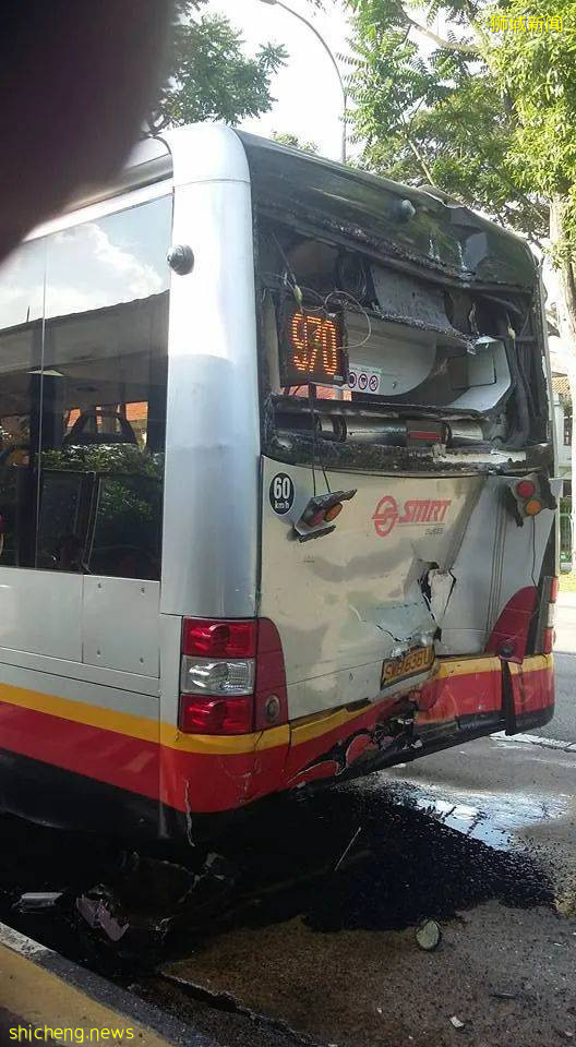 突发!新加坡一巴士从高处摔下,90度翻车窗户全碎!14人被紧急送往医院