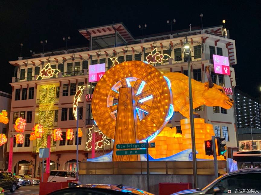 滿滿年味～牛車水農曆新年亮點已開啓，牛氣沖天