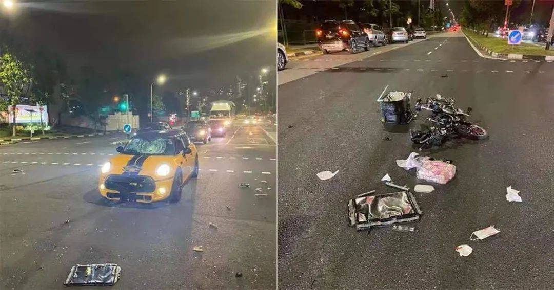 车祸无情人有情,大家自愿向Mini Cooper撞死的送餐员捐款