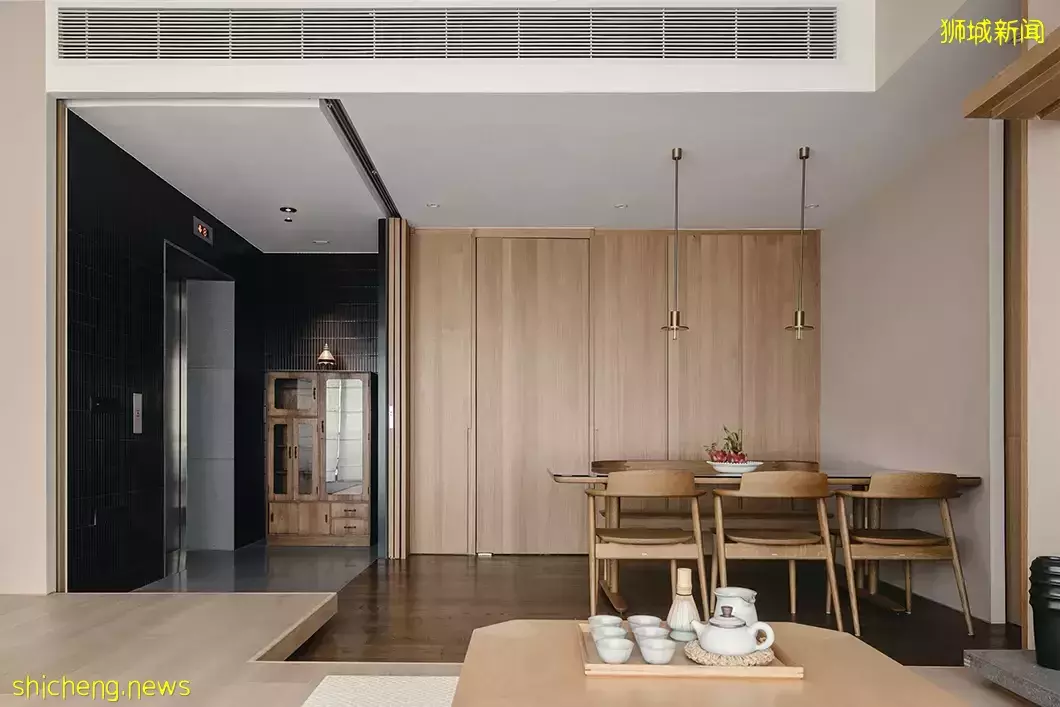新加坡Soleil公寓，原木色帶來的禅意，​Monocot Studio