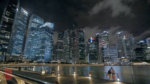 夜幕下的新加坡，有多美