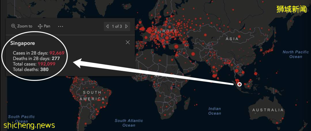 新加坡公布5大“黑区”，3天各到访超千例！这个国家不再公布新增病例