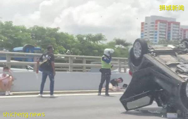 6车连环撞 3人送院 包括女婴