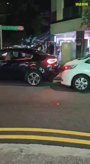 新加坡芽笼这个地方有多野?安哥开车反复冲撞另一辆车