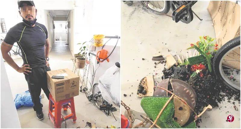 送货上门却打破招财花盆 送货员被指还爆粗口要打人