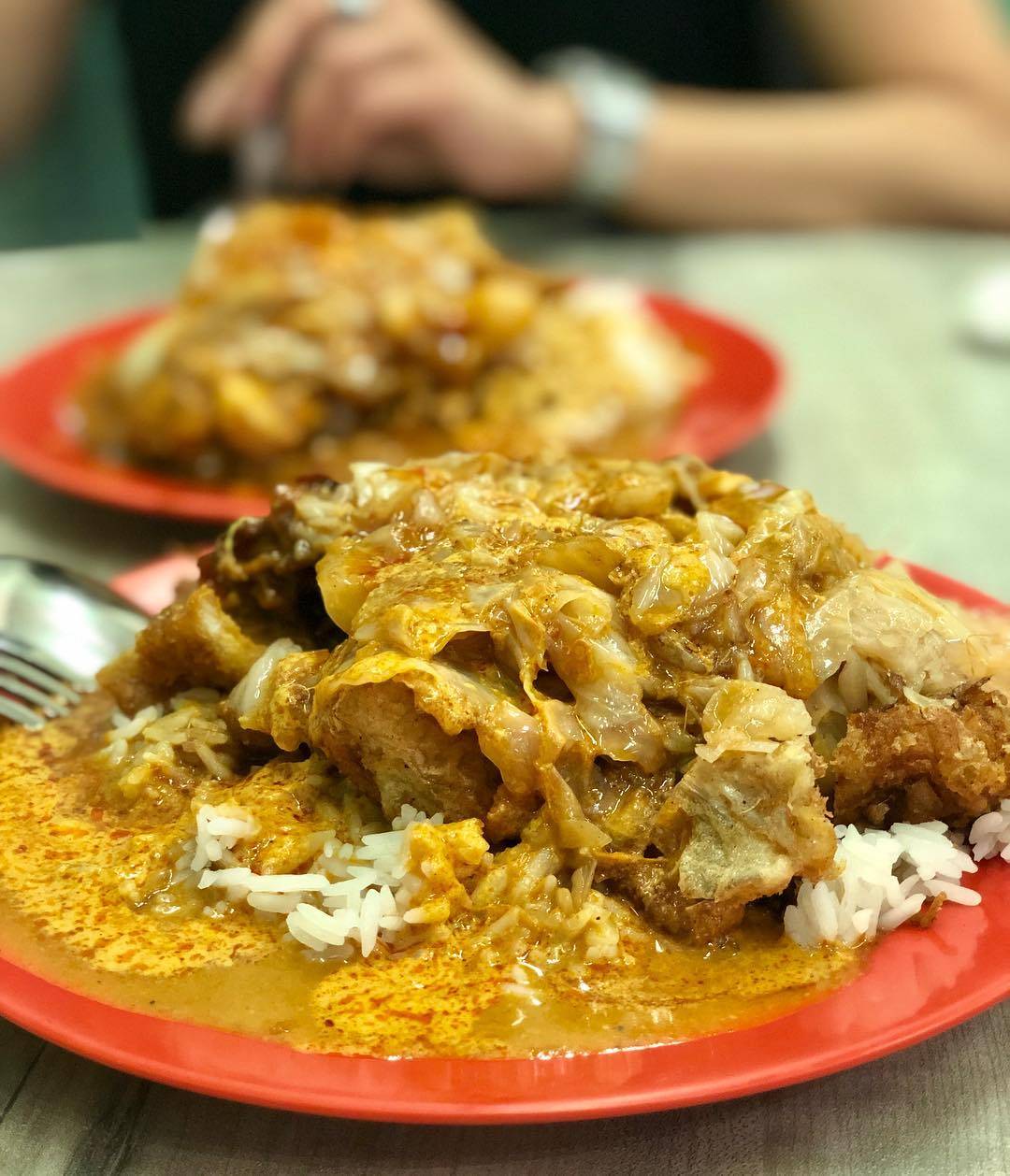 在地人才知道的美味🍛美芝律剪刀剪咖喱饭✂配菜全剪开+秘制咖喱汁,美味度爆表🔥