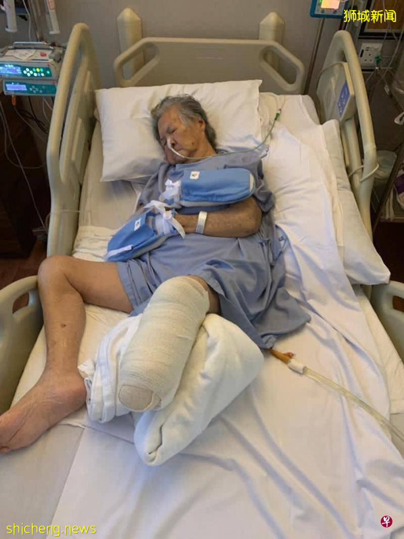 4女安排越堤动手术 八旬母亲截脚踝保命