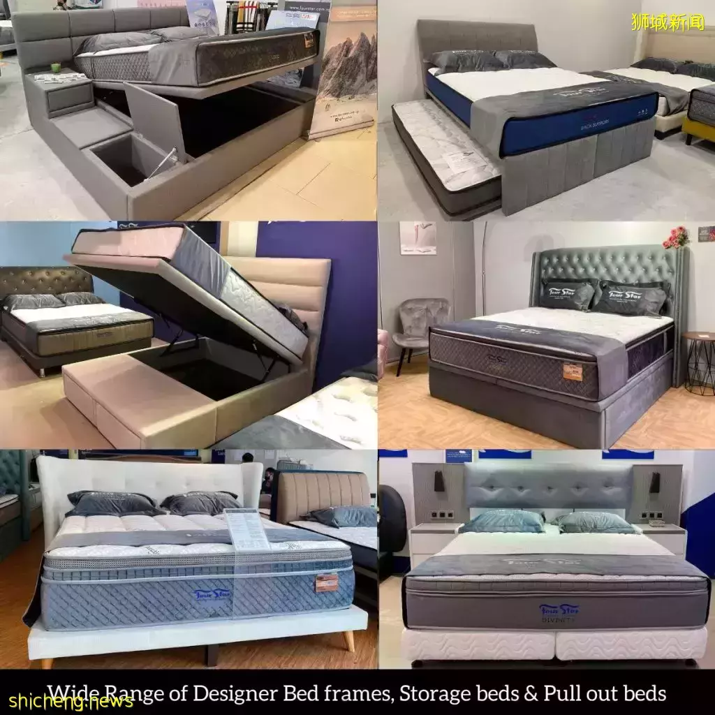 裝修清倉大甩賣！ Four Star旗艦店全場床品、沙發折扣高達80%💥 五星級酒店同款枕頭、抱枕僅售S$9.90