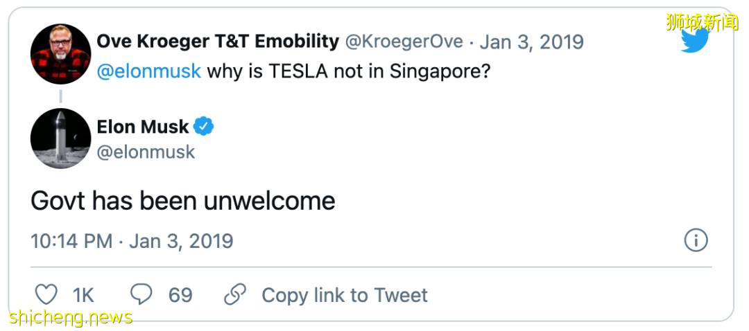 特斯拉老板马斯克11月要来新加坡!部长发文欢迎