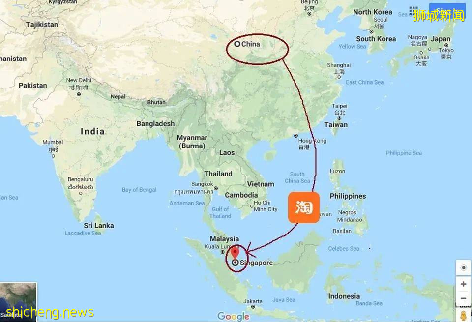 淘宝买货后，如何运到新加坡来