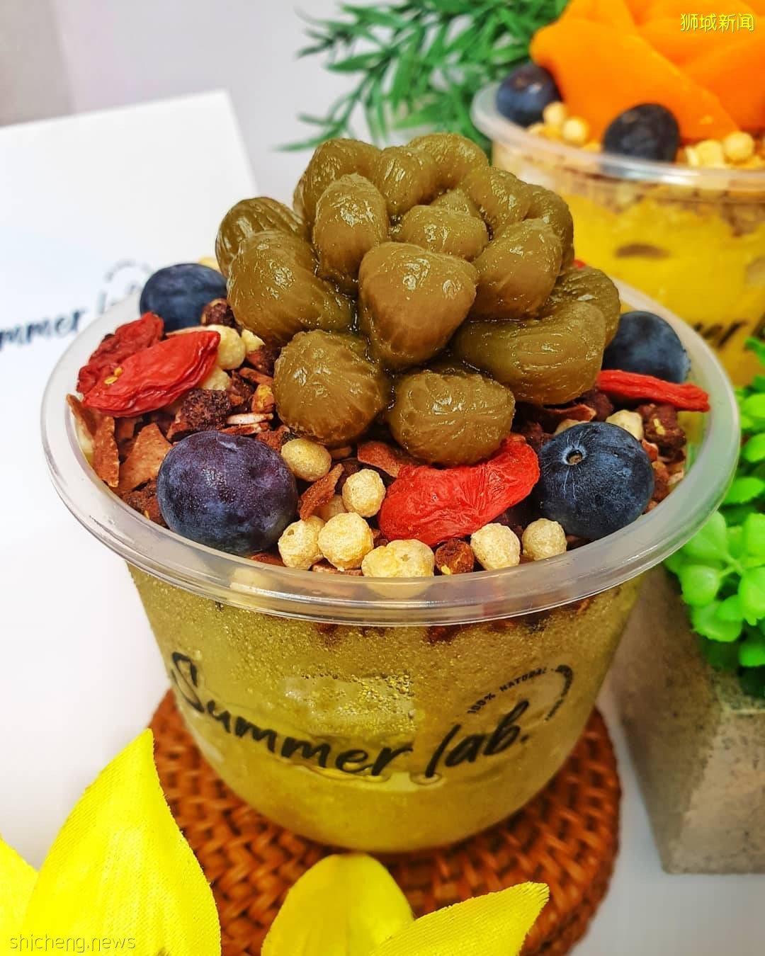 “Summer Lab”會開花的Smoothie Bowl🌼果凍鮮花100%可食用！低卡、清爽、超強飽腹感😘