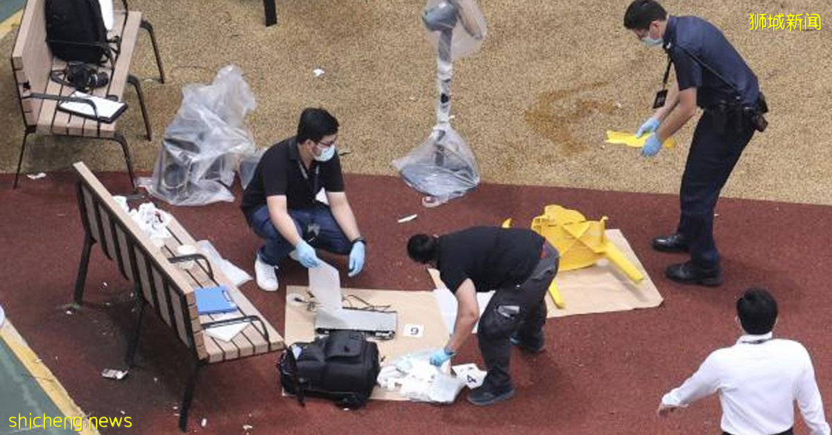 高樓抛下10家電 阿伯發狂 拒捕襲警 .