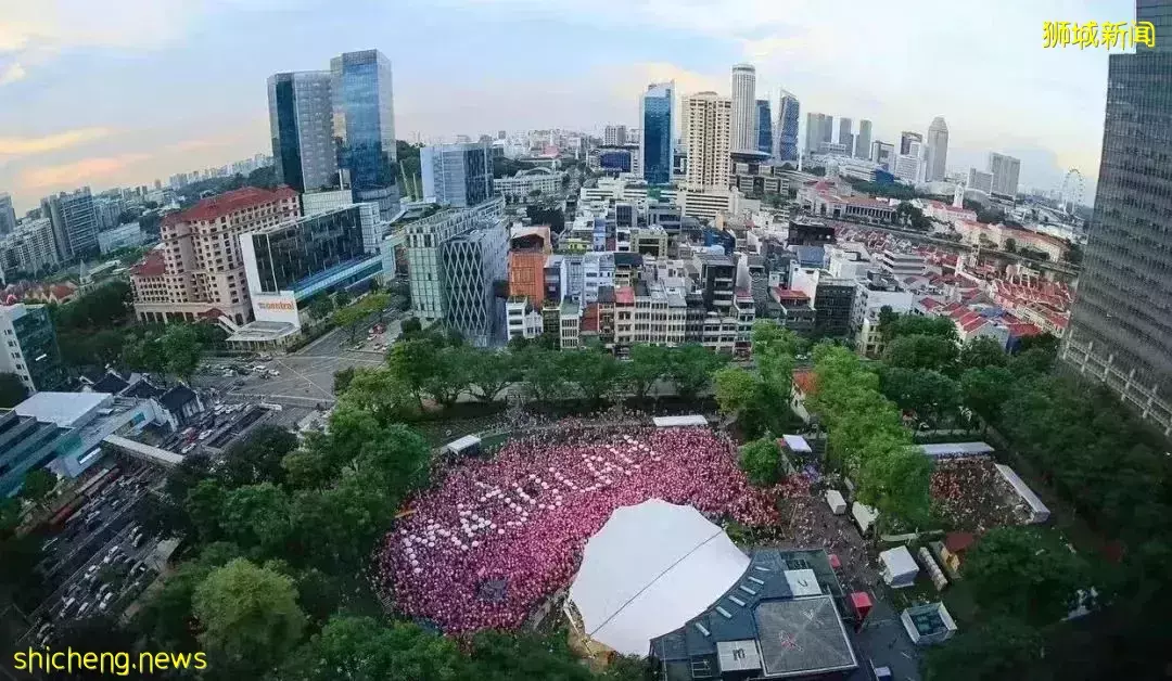 新加坡“粉红点”活动，同性恋支持者疫后首次线下千人集会
