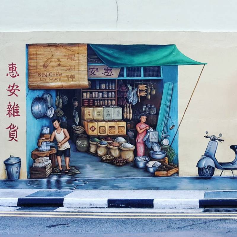 玩转小红点!新加坡壁画合集,穿梭繁华街道 打卡文艺小巷