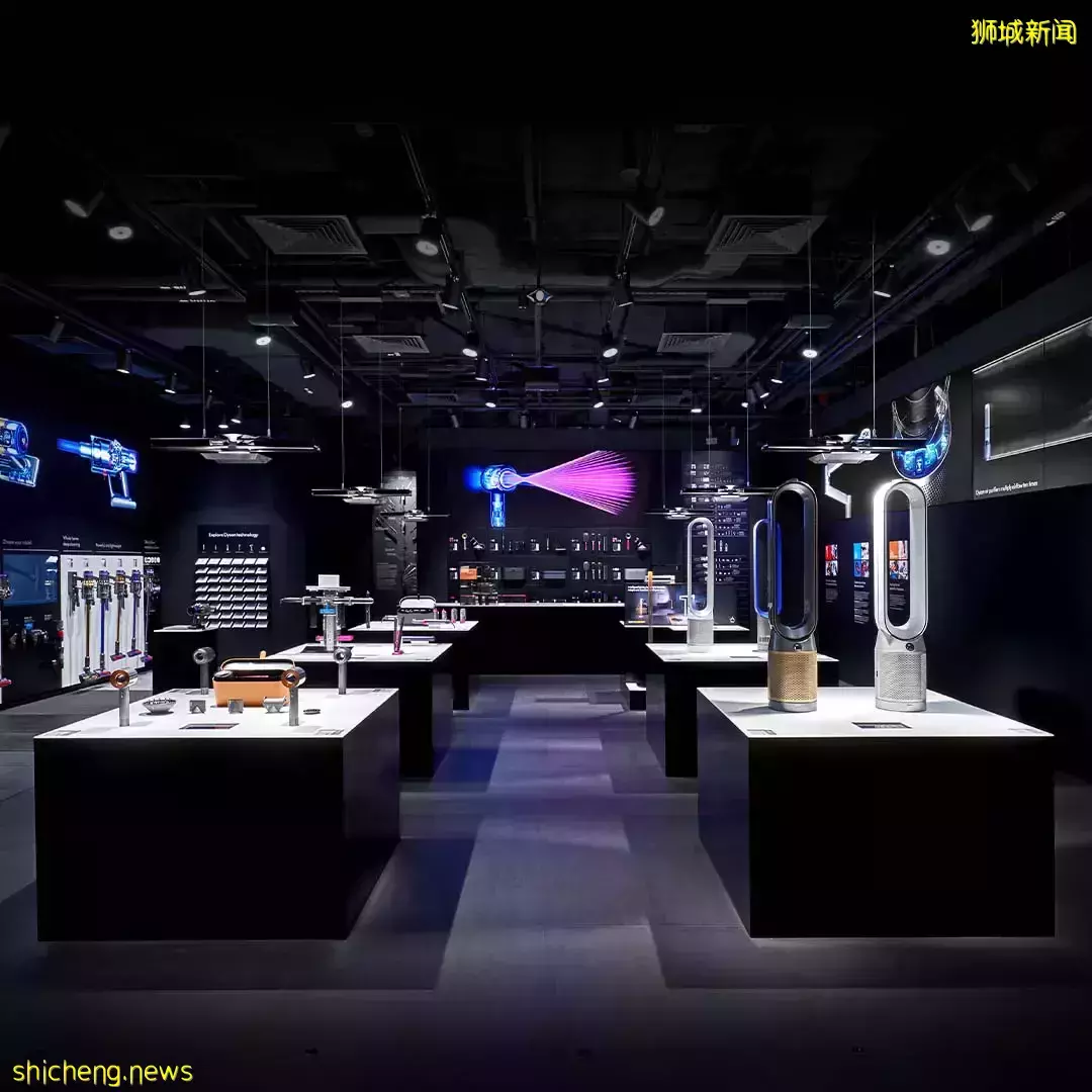 Dyson VivoCity旗舰店是东南亚最大体验店!设立美容造型专区,让你免费进行美发咨询😎