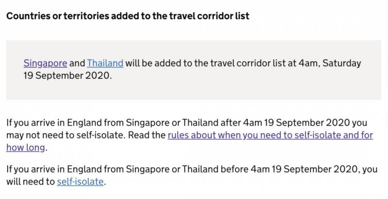 最新！英國對新加坡遊客免隔離，機票瞬間售空