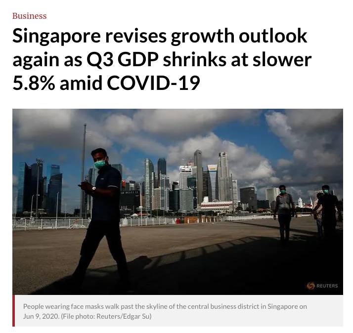 新加坡最新Q3季度報告，GDP下降5.8%！哪些行業是不降反升的幸運兒