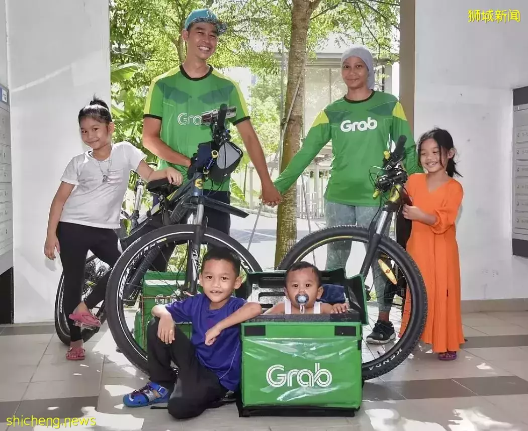 上海人羡慕！新加坡这对夫妻靠送外卖，月入4000新、养5娃