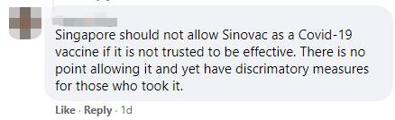 在新加坡打科興和輝瑞“待遇”不同！衛生部長：這個條件滿足後，會取消區別