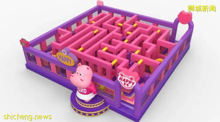 室内大型充气城堡嘉年华闪现滨海湾金沙!一波遛娃走起来