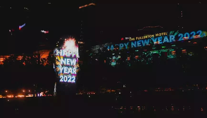 你好！2022！新加坡雨中跨年夜！生机盎然！充满希望