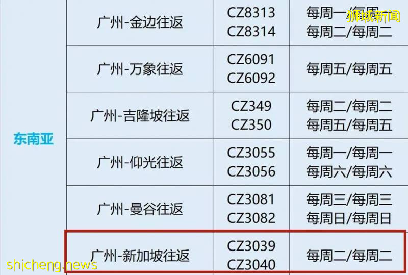 最新！9月中新航班计划出炉，新加坡飞中国航班大总汇
