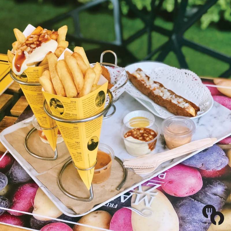 荷蘭薯條專賣店🍟 Martin Zwerts SG爆款厚切薯條+15種秘制蘸醬，滿滿一盒超過瘾