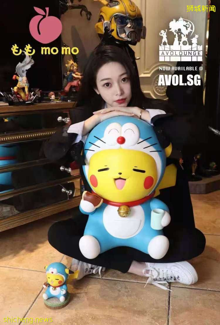 皮卡丘和哆啦A梦合体啦!两个角色的共同粉丝简直不要太开心