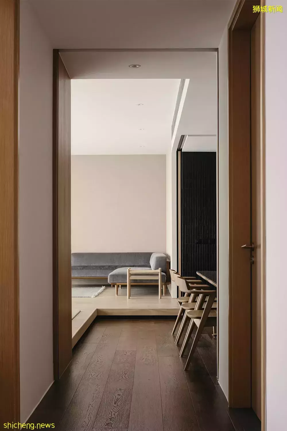 新加坡Soleil公寓，原木色帶來的禅意，​Monocot Studio