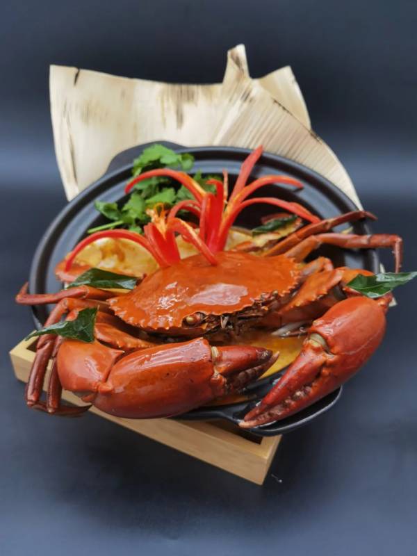 克拉码头”螃蟹之家”河畔，环境好与辣椒螃蟹美食好介绍