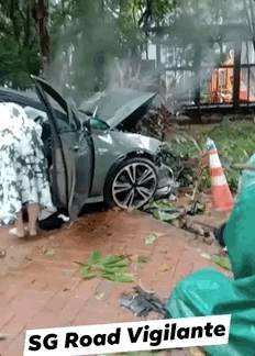 雨後，新加坡發生慘烈車禍！4歲女孩站路邊被撞傷