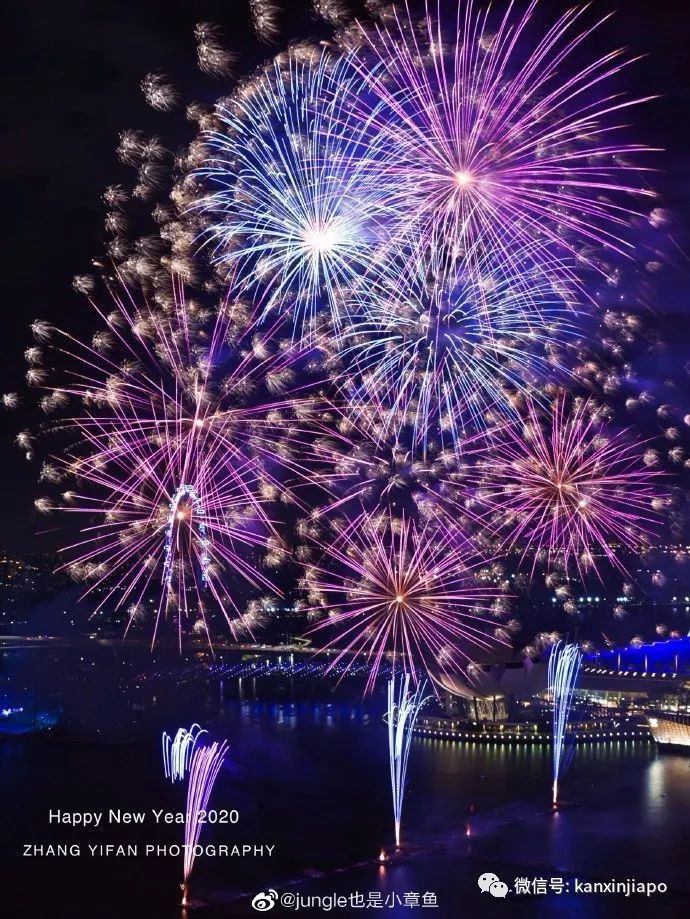 超酷炫！2020跨年烟火，无人机方阵，灯光秀照亮新加坡