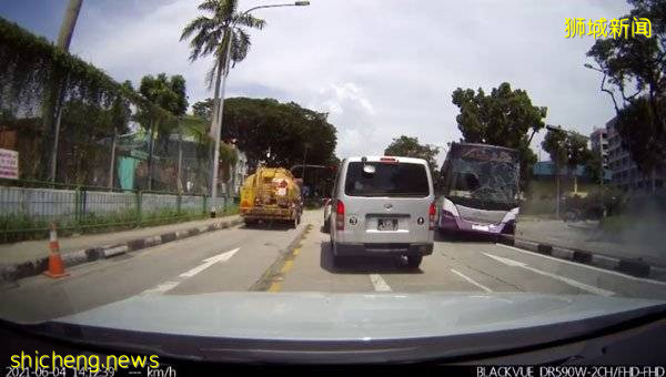 混凝土搅拌罗厘失控 直撞新捷运巴士