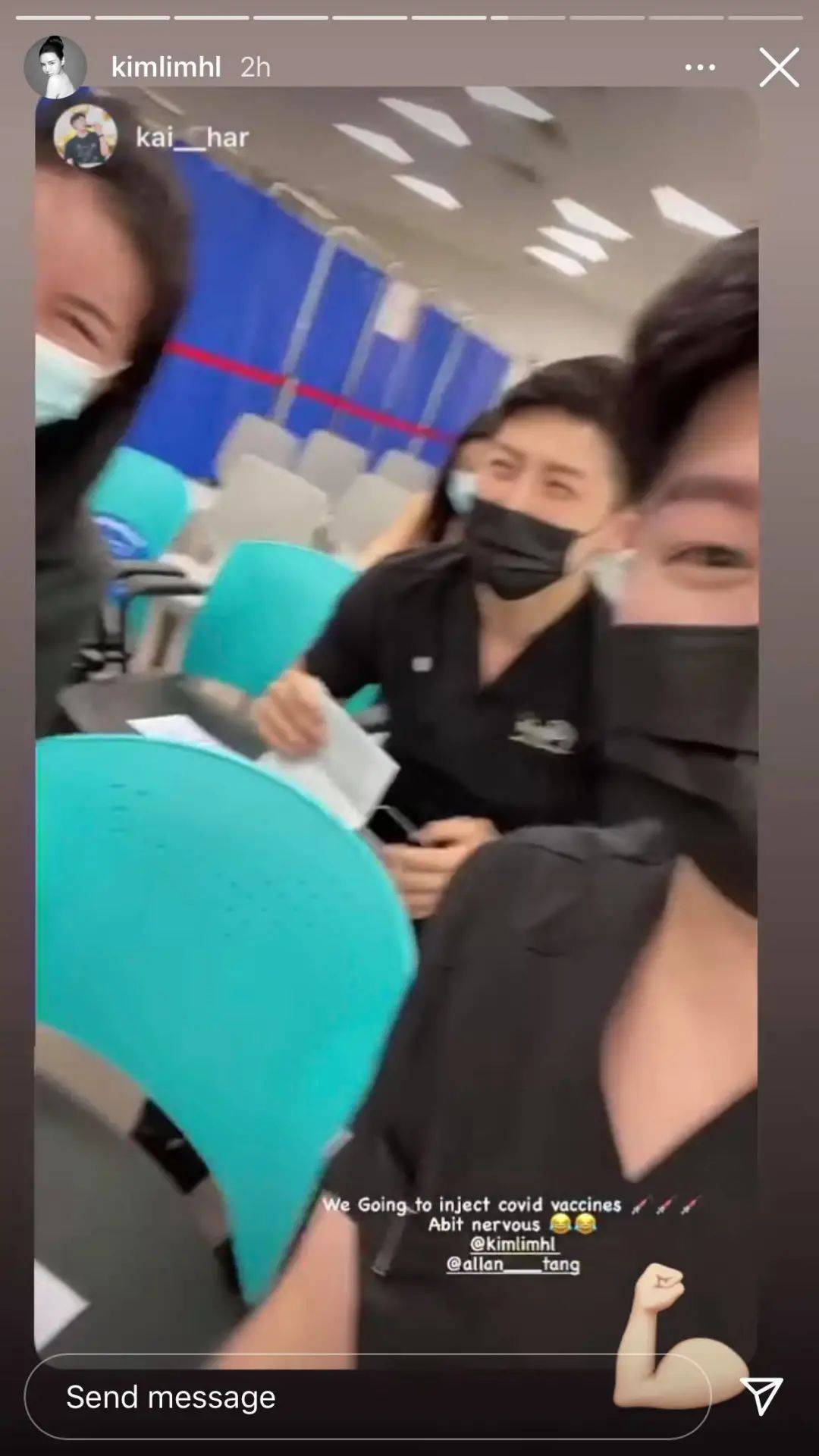 股票大王林荣福的亿万千金林慧俐，分享了自己接种疫苗的过程