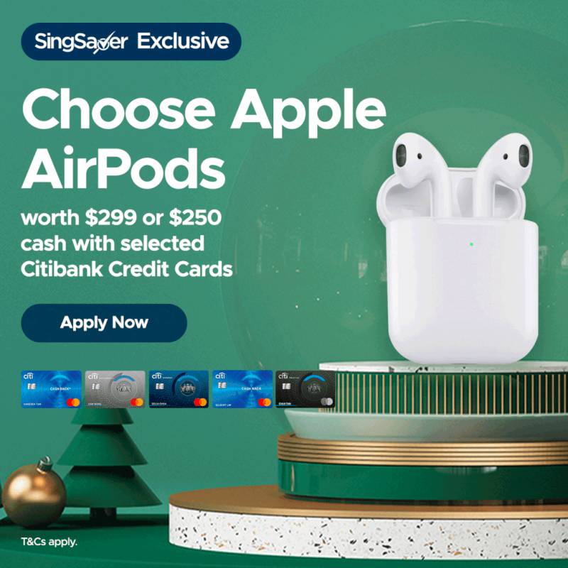 🎅🎁12月新加坡申請信用卡指南！申請就免費領Apple AirPods, Garmin運動手表, 還有250現金送給你