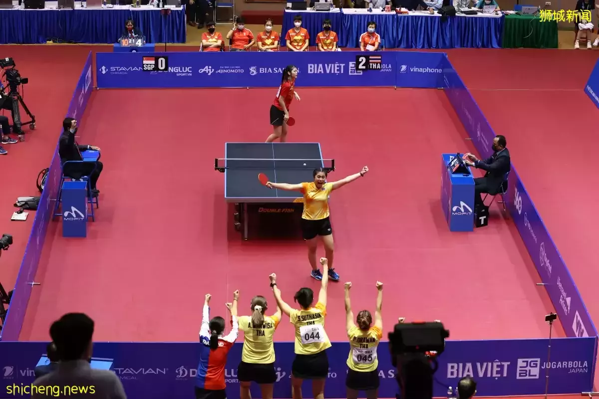 東運會：新加坡女乒0比3不敵泰國 東運會女團10連冠夢碎