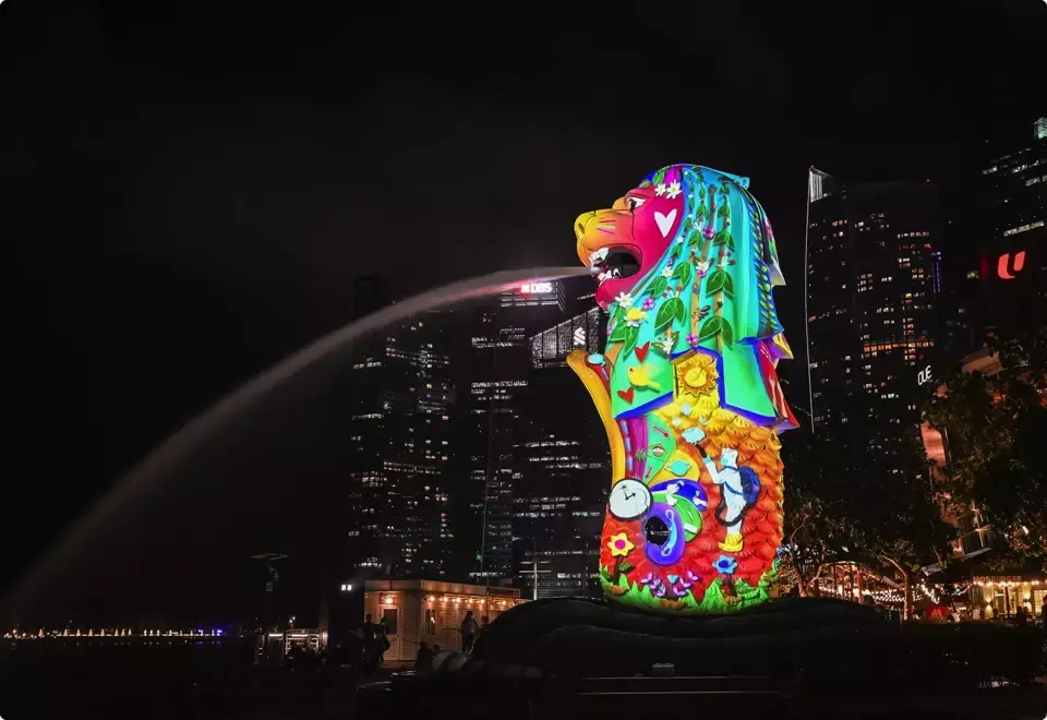 结束2021年! 滨海湾投影表演向我们的隐形英雄致敬 (12月26日至31日)