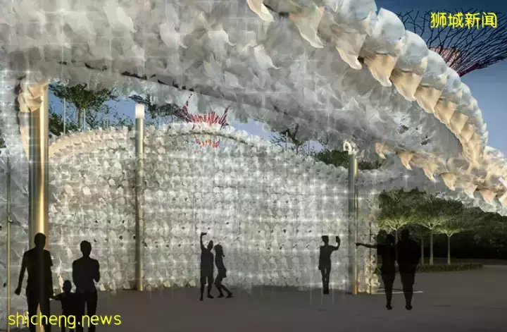 I Light Singapore燈光藝術品，照亮新加坡夜景