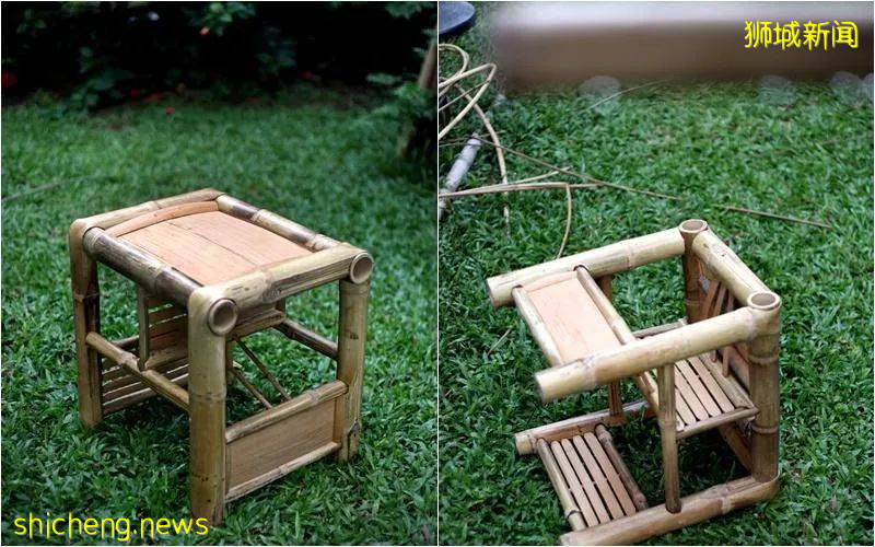 一邊給幼童坐,一邊給大人坐,見識下古早母子椅!承載幾代新加坡人回憶的竹藤手藝至今可好