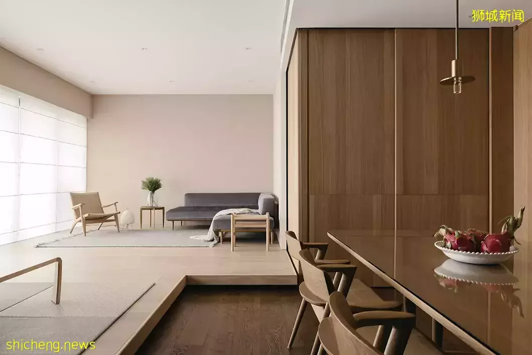 新加坡Soleil公寓，原木色帶來的禅意，​Monocot Studio