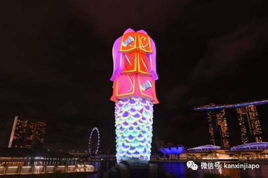 鱼尾狮变装,挂上崭新口罩等著2021年