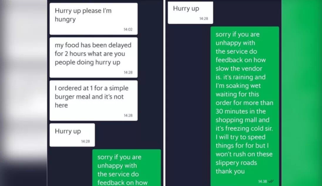 外卖送餐员说：生命价更高，别再催我们啦