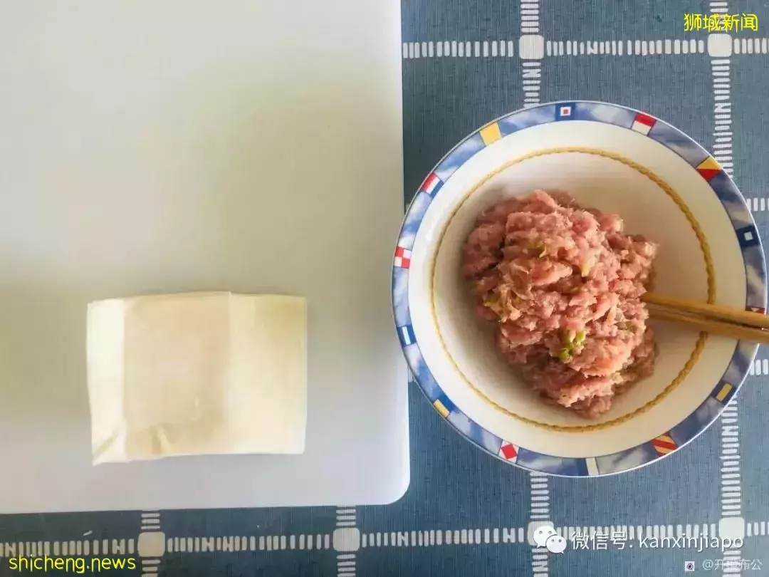 想念家乡美食了一一莼羹鲈脍之鲜肉小馄饨