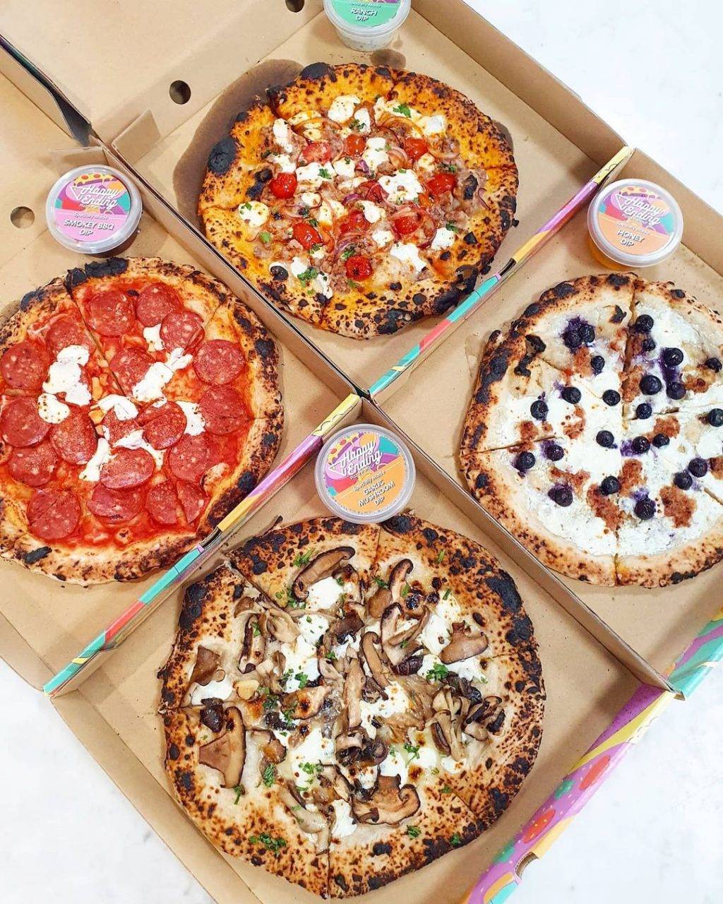 Happy Ending Pizza Parlour大膽創新🍕手工披薩：藍莓+榴梿+香蕉巧克力口味，美味只此這一家🤤